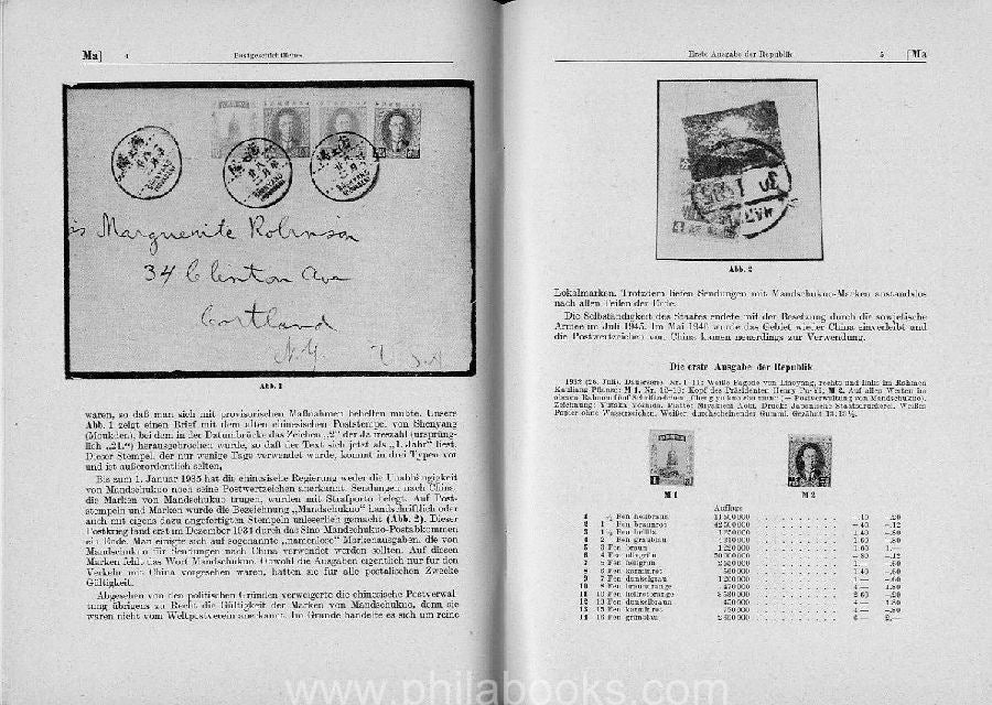 Zirkle, H., The Stamps of Manchukuo, New Handbook of Br...
