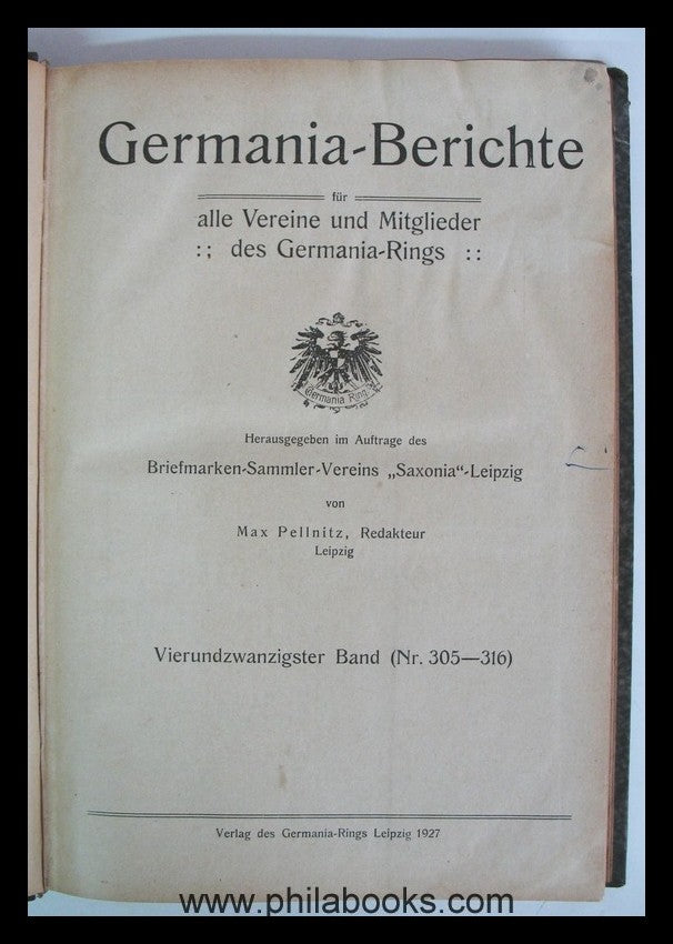 Germania - Berichte, bekannt gute Zeitschrift, hier Doppel-Band 24 ...