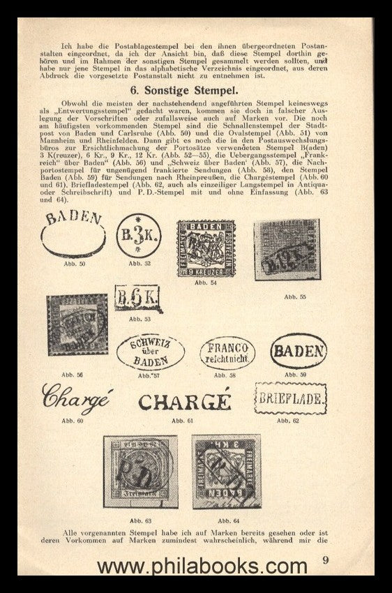 Grossmann, A., The Baden cancellation stamps and their evaluation ...