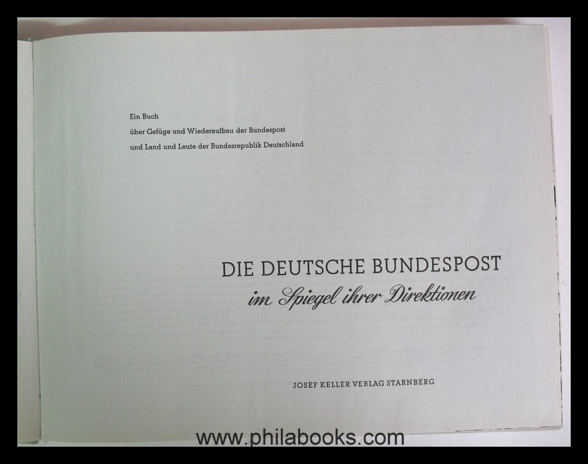 Die Deutsche Bundespost im Spiegel ihrer Direktionen, 1957, gefäll ...