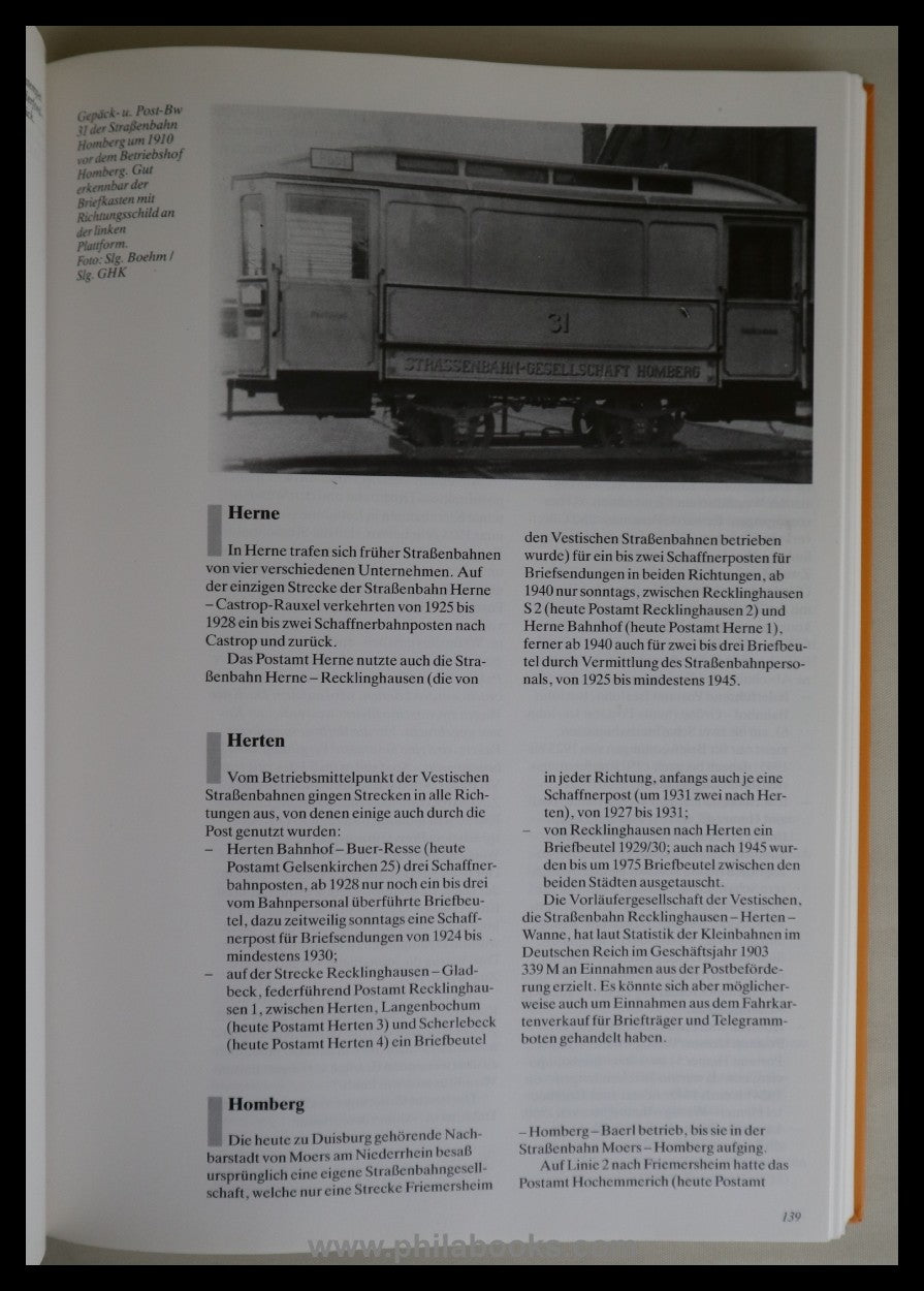 Köhler, G.H., Post und Tram, Postbeförderungen mit Straßenbahnen i ...