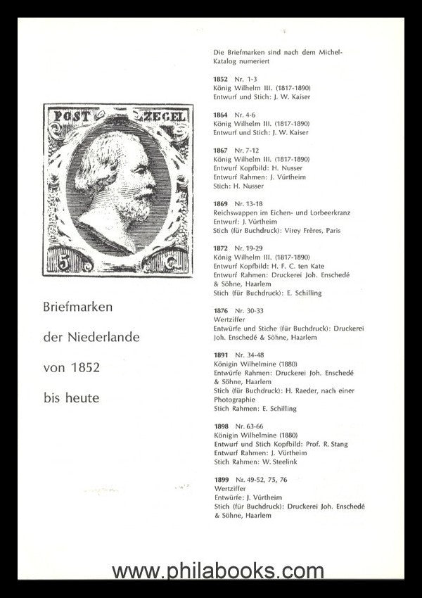 Freie Kunst und Briefmarken aus den Niederlanden, im Anhang Briefm ...