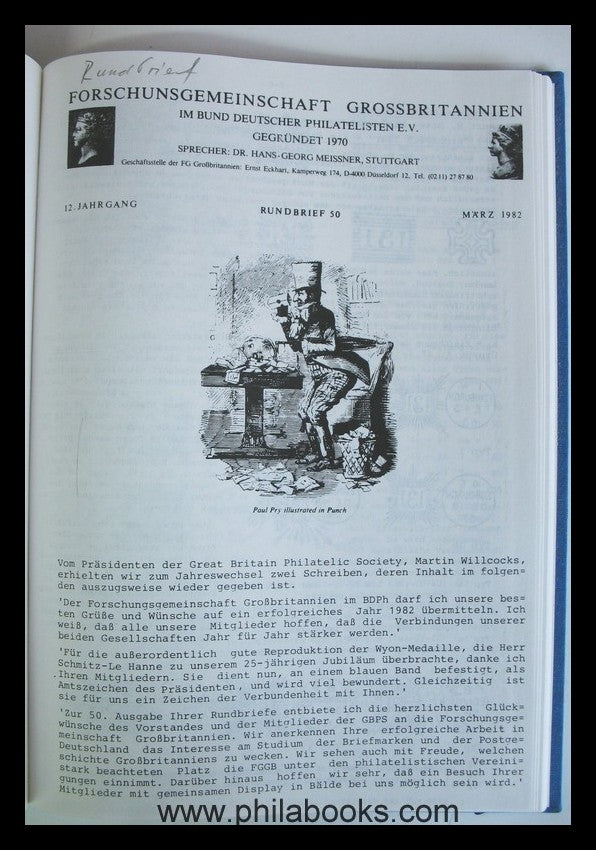 ForGe Grossbritannien, Rundbrief 50 - 53, 1982, gebunden in Leinen ...