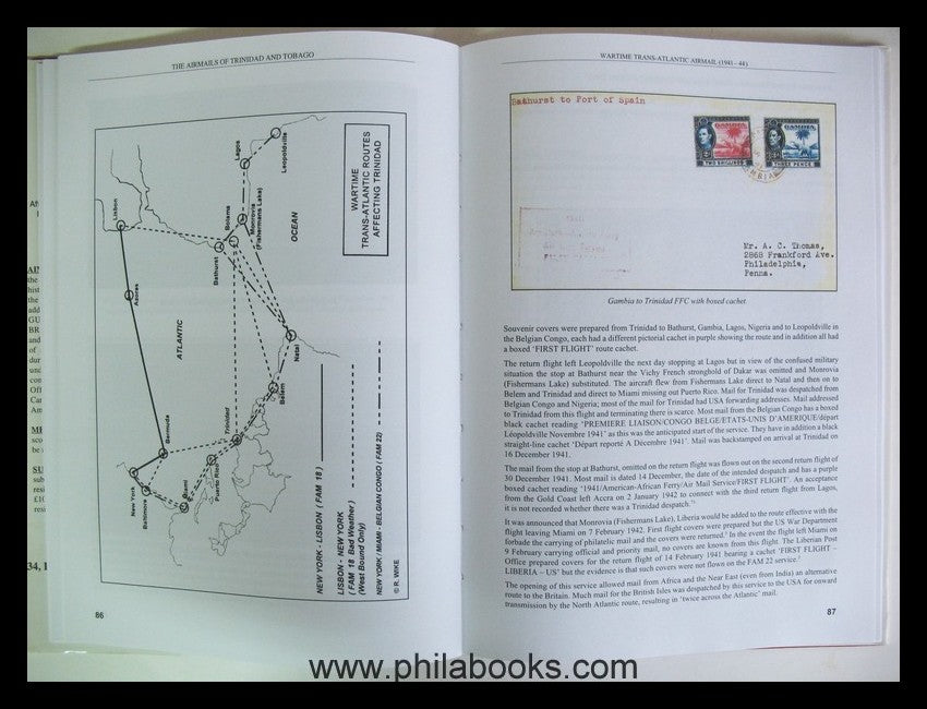 Wike, R.G., Airmails of Trinidad and Tobago, 1999, Luftposthandbuc ...