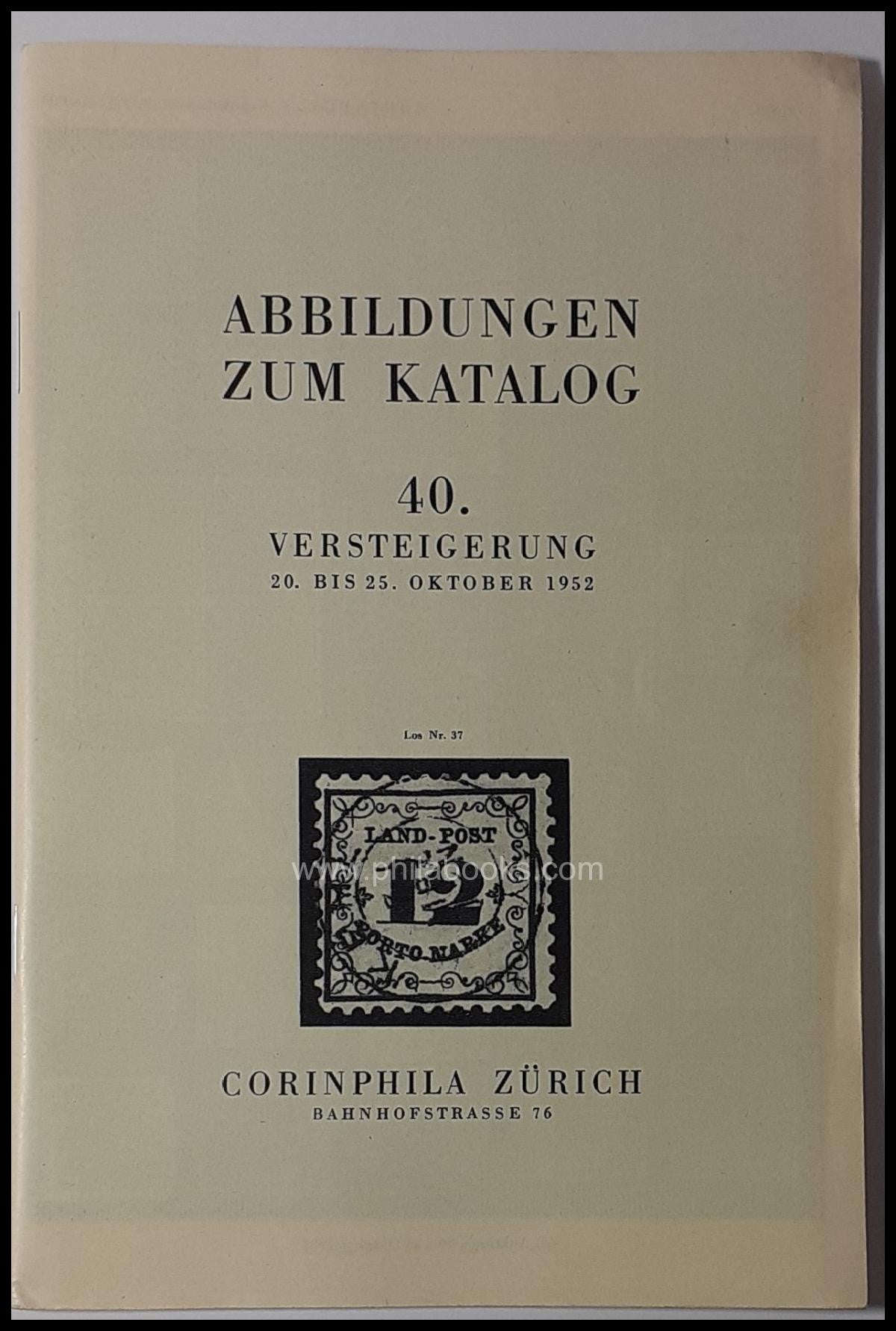 Corinphila, Auktion 040, 1952-10
