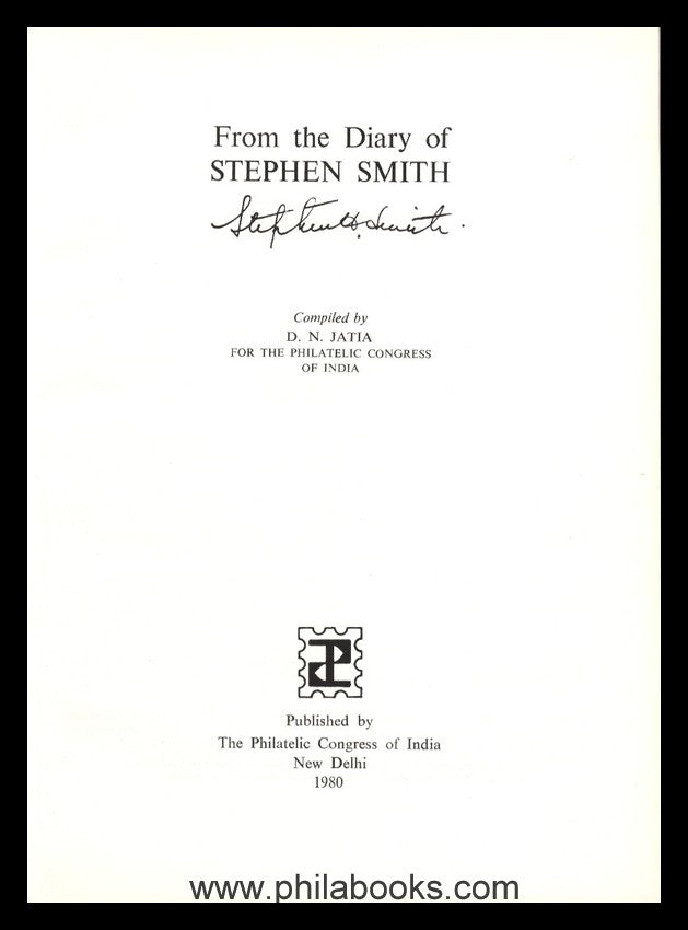 Jatia, DN, From the Diary of Stephen Smith, New Delphi 1980, Son ...