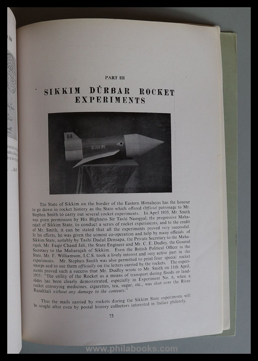 Cooper, J., A Specialized Priced Catalog of Indian Rocket Mails, ...