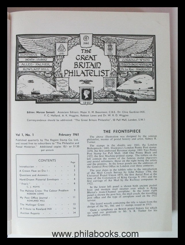 The Great Britain Philatelist, edited my Marcus Samuel, unter Mita ...