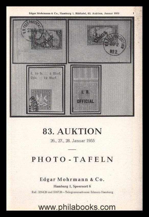 Mohrmann-Munich, Auction 083, 1955-01