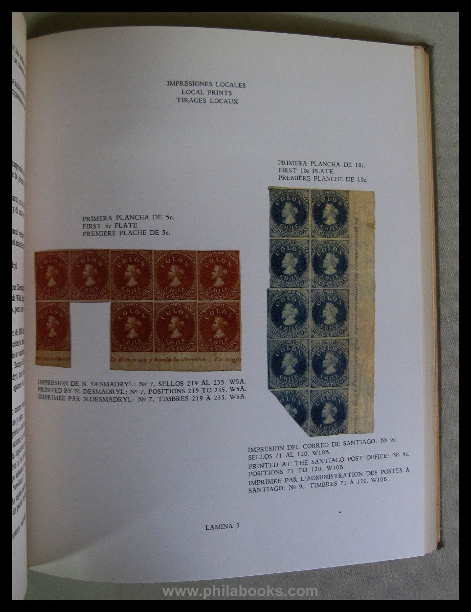 Galvez, J., Los Primeros Sellos de Chile 1853 a 1867, Santiago de  ...