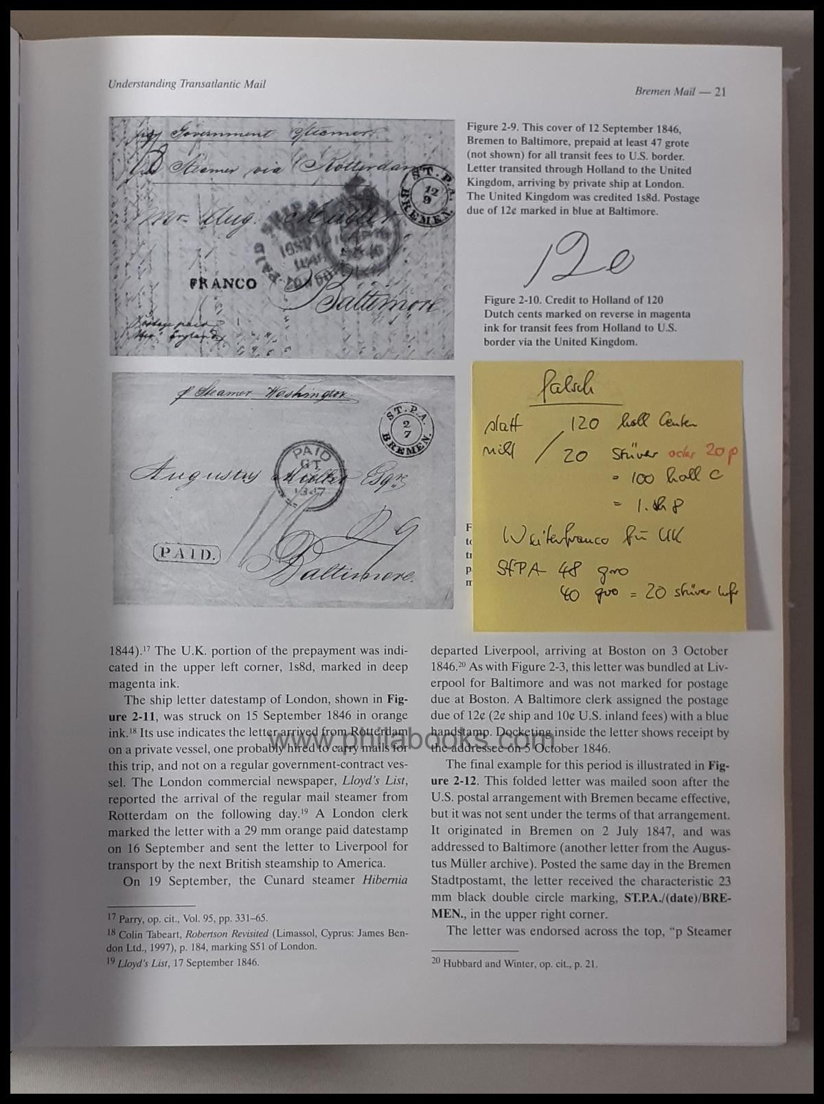 Winter, RF, Understanding Transatlantic Mail, Volume I, 2006, b ...