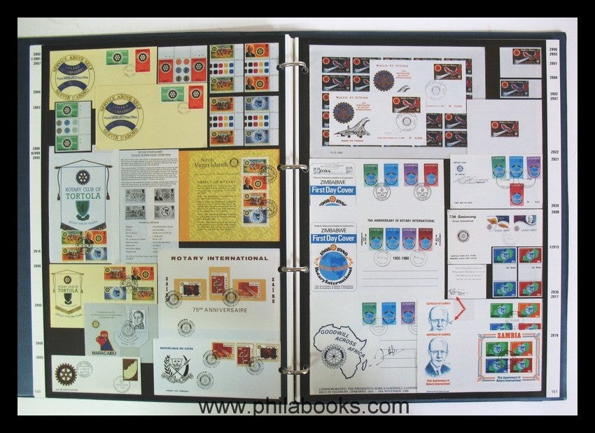 Jürgens, Ernst- Theodor: ROTARY INTERNATIONAL on Stamps, 1986, prä ...