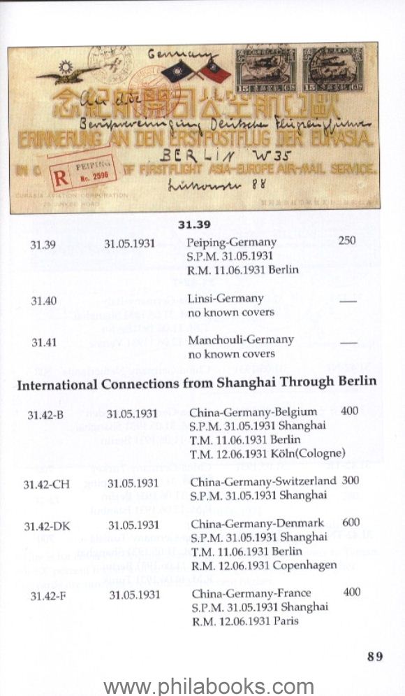 Moeller/Sall.: Eurasia Aviation Corporation. A German-Chinese Airl...