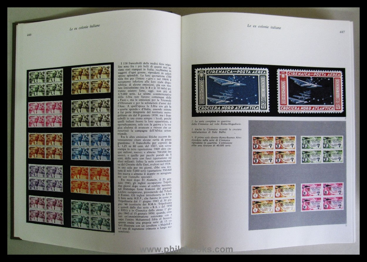 Apollonio, Fulvio: Enciclopedia dei francobolli, 1968, 2 large format ...