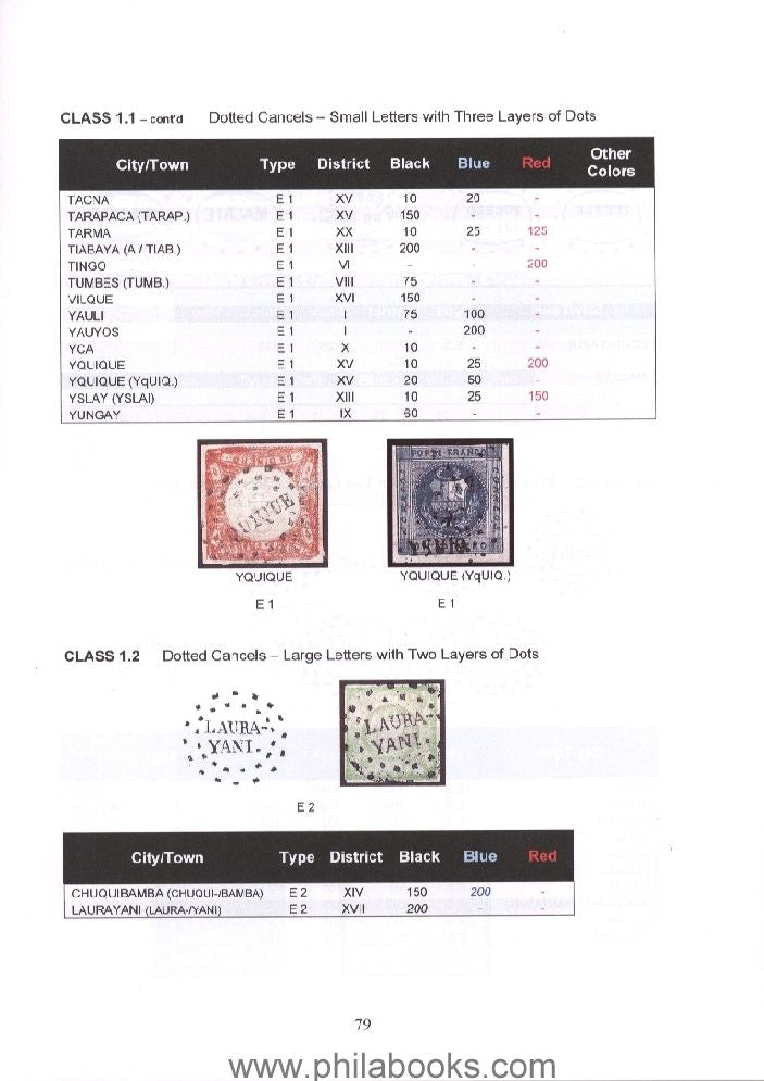 Emsing, E., Peru Cancellation Handbook 1858-1873, 2009, 120 p.+2 p...