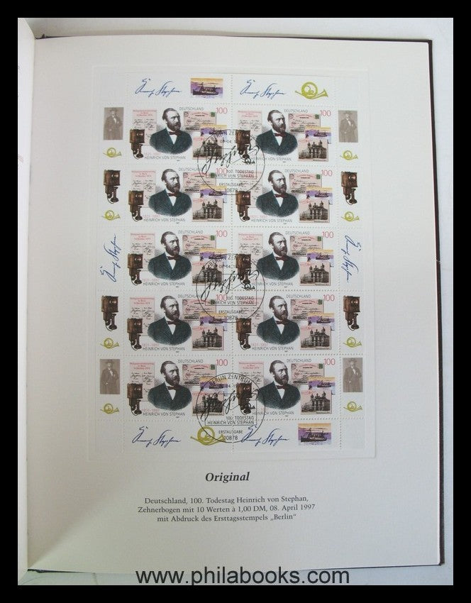 Deutsche Post (Hrsg.) : 150 Jahre Deutsche Briefmarke, Jubiläums-  ...