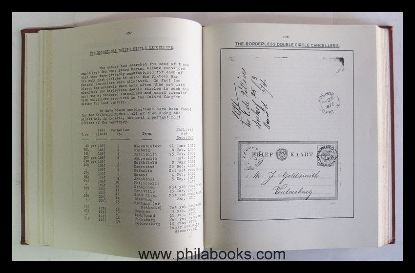 Batten, AGM, More about the Postmarks of the Orange Free State ...