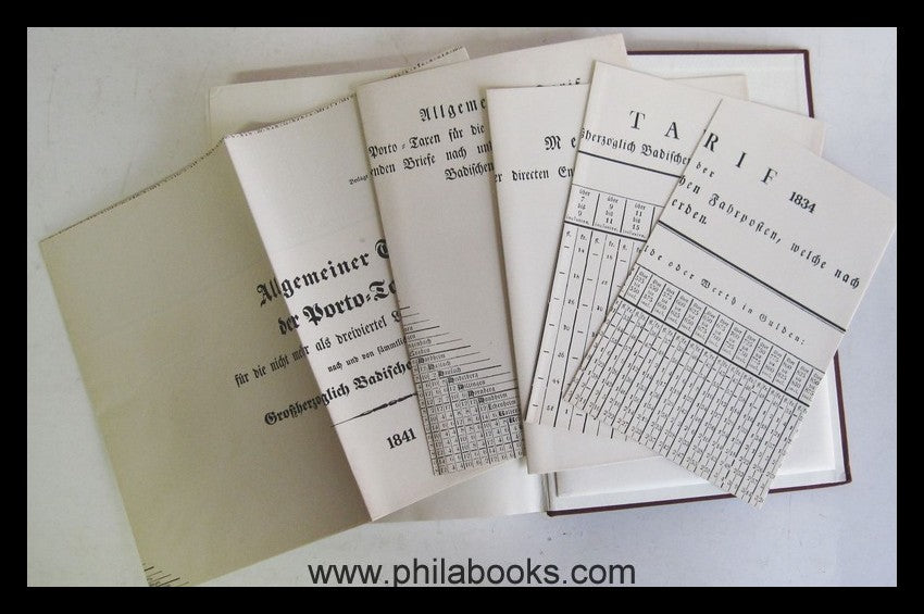Graf, E., Handbuch der badischen Vorphilatelie 1700-1851, 1971, Po ...
