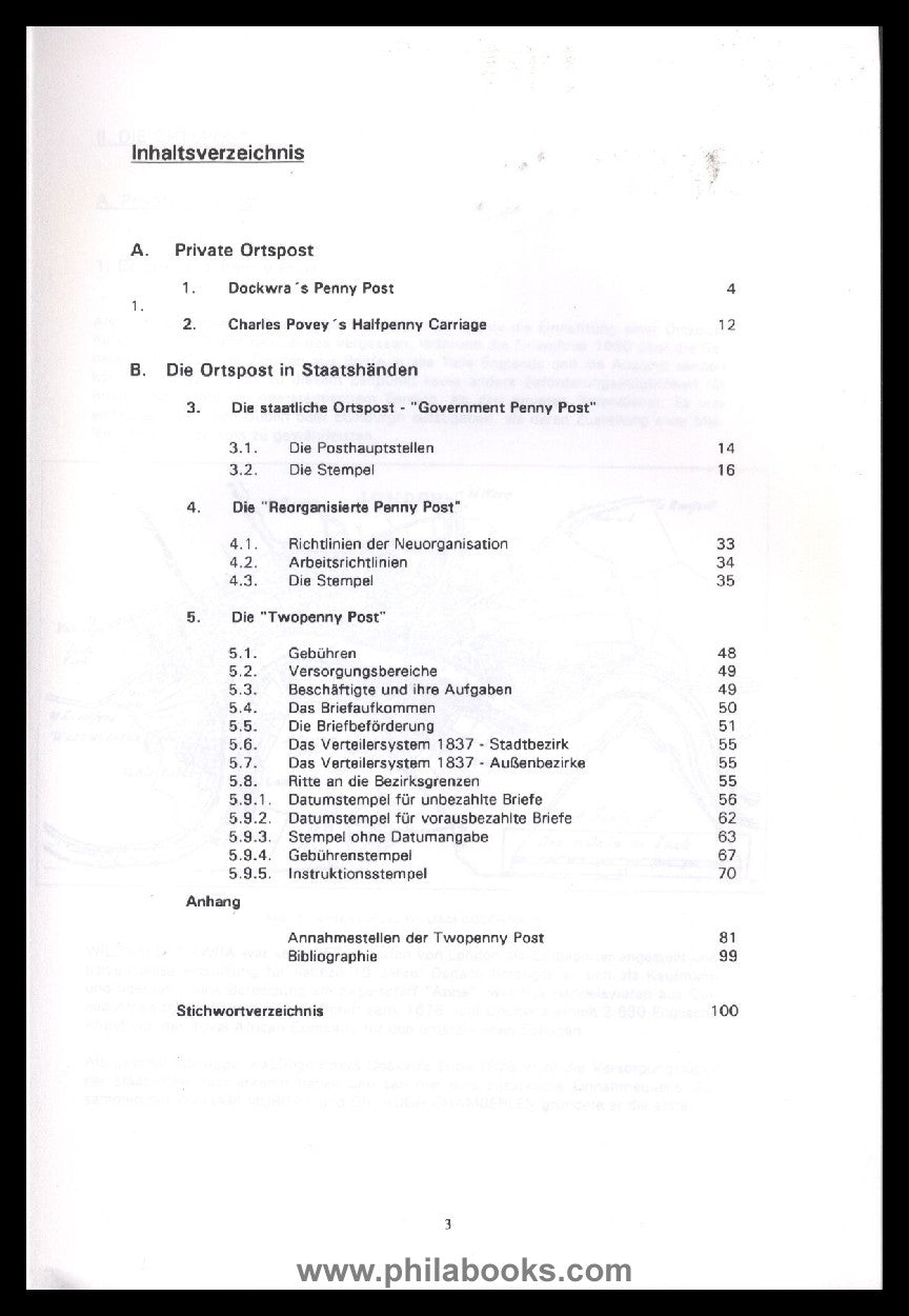 Heß, W.,  Postgeschichte London, II. Die Ortspost 1680-1840, 1994, ...