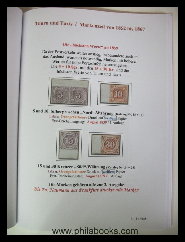 Kutzleben, Bodo A.v., Spaziergang durch Thurn und Taxis, 1. Philat ...