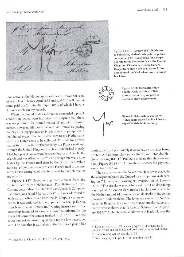 Winter, R., Understanding Transatlantic Mail, Volume II, 2009