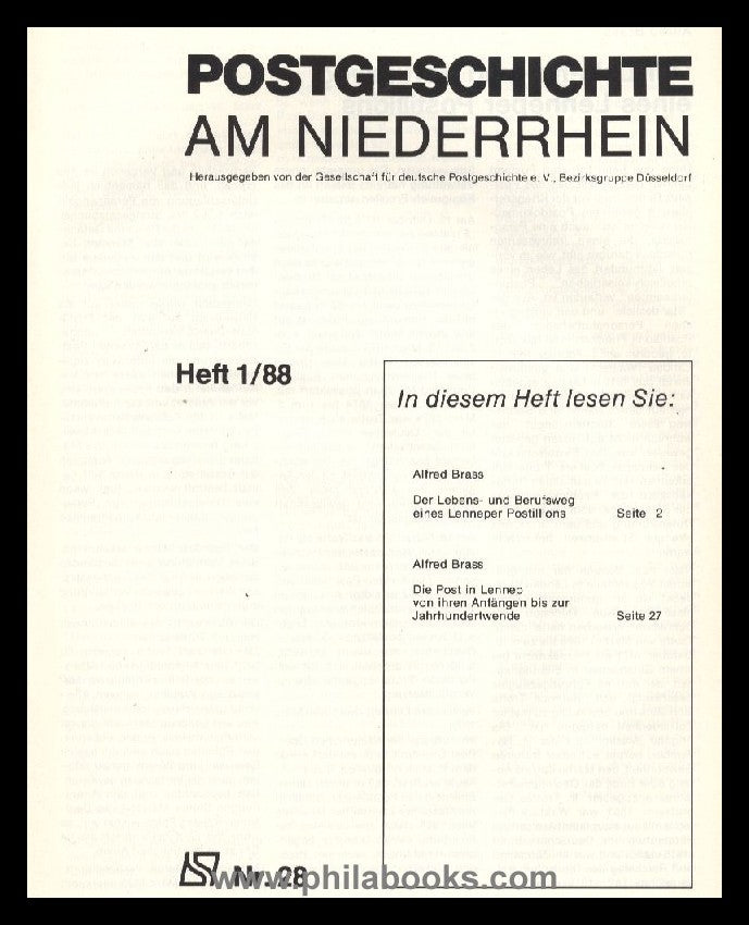 LENNEP Postal History (Alfred Brass), Postal History Sheets N ...