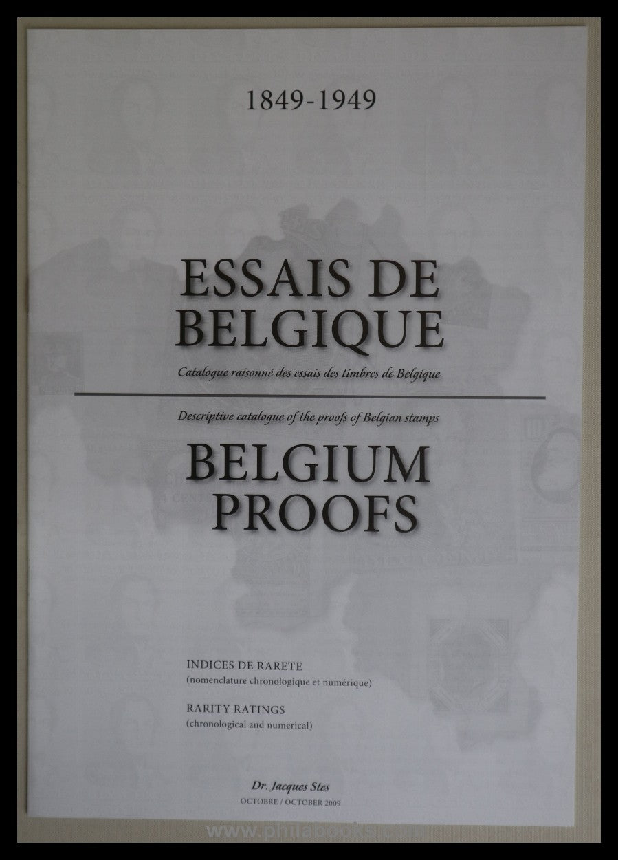 Stes, Dr. J., Belgium Proofs, Descriptive catalogue of the proofs  ...