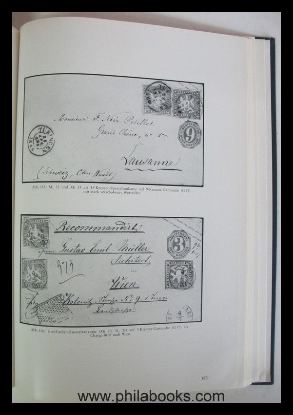 Brühl/Thoma, Handbuch der Württemberg-Philatelie, Kreuzerzeit (185 ...
