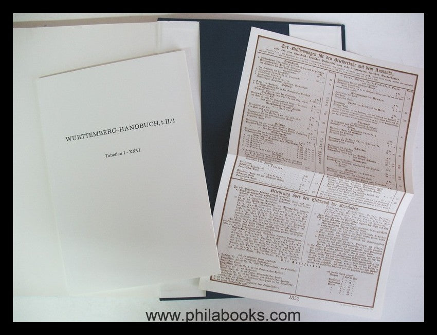 Brühl/Thoma, Handbuch der Württemberg-Philatelie, Kreuzerzeit (185 ...