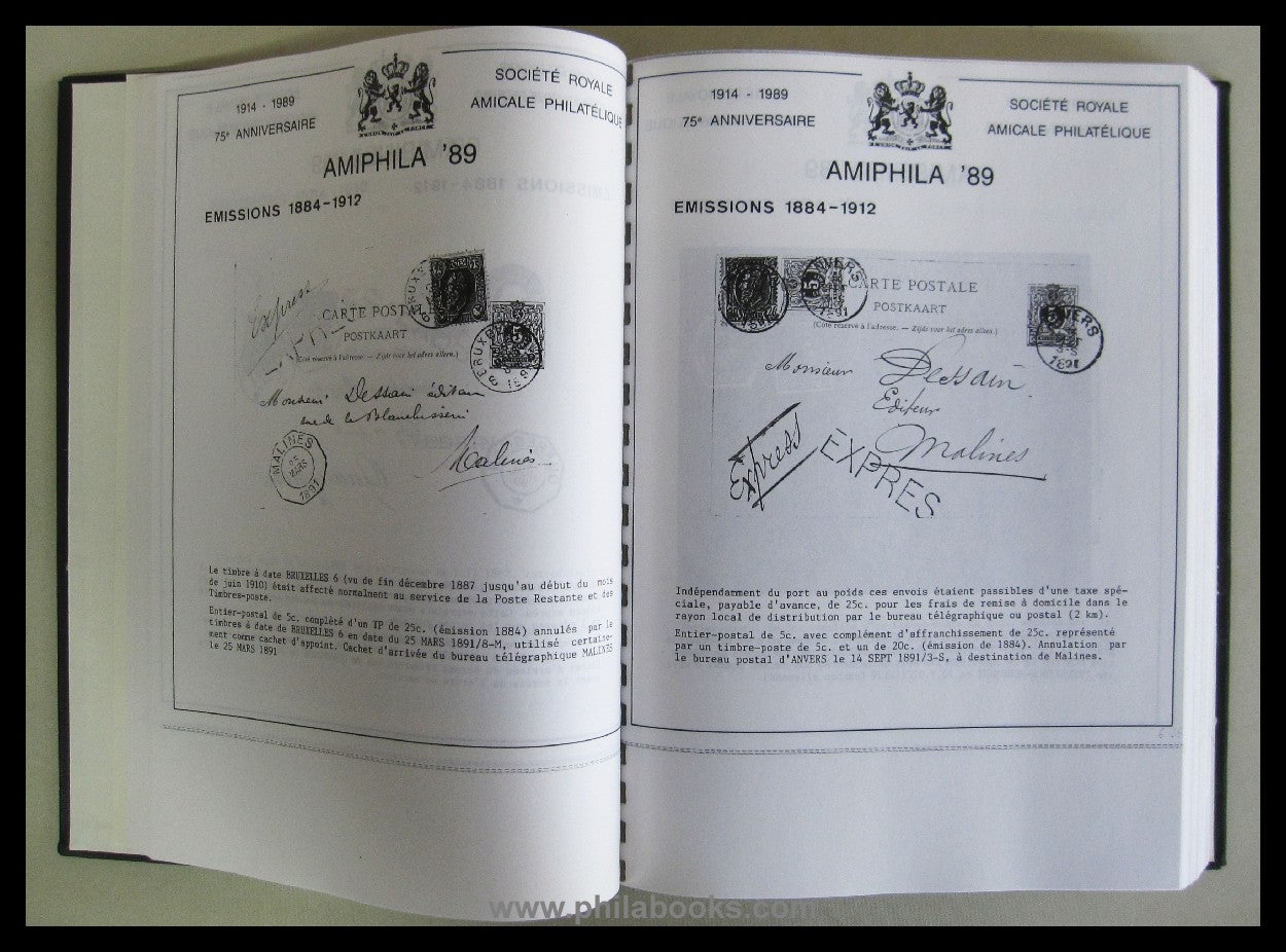 Expres Amphila '89, Society Royale Amicale Philatelique 1914-1989, ...