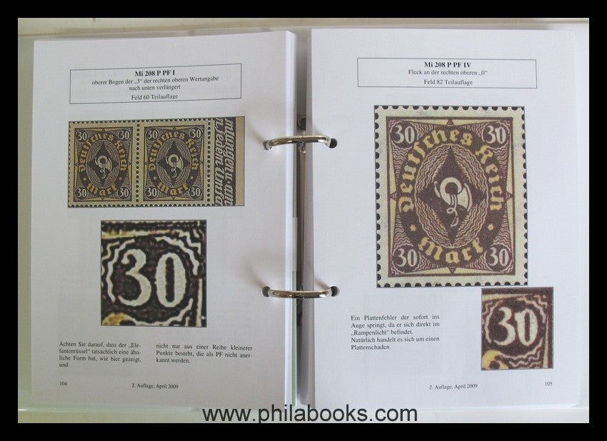 Bechtold, Günter: List of plate errors German Inflation 191 ...