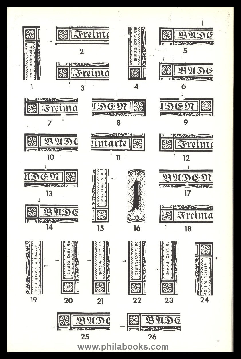 Fluhrer, R., Plate errors on stamps from Baden, 1964, study, 27 ...