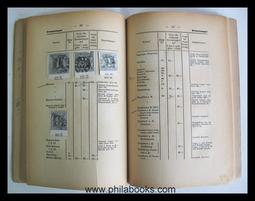 Bütow/Ton, The ring stamps and place stamps of Thurn-und-Taxis...