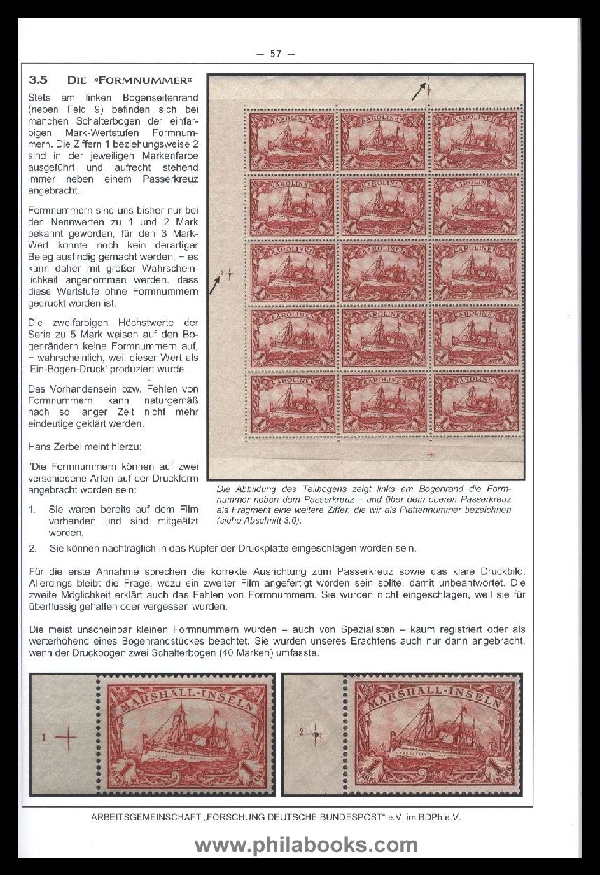 Schießl/ Albinger, Die Bogenrandsignaturen der Kolonial-Postwertze ...
