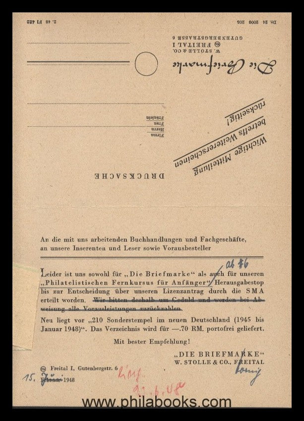Kuhn, WR, Philatelic Correspondence Course for Beginners, 1st - 5th ...
