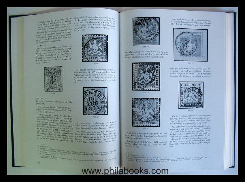 Brühl/Thoma, Handbook of Württemberg Philately, Cruiser Period (185...