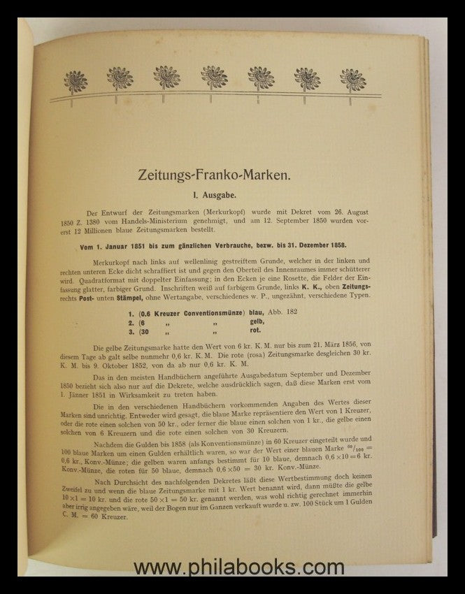 Kropf, H. , Die Postwertzeichen des Kaisertumes Österreich, Prag,  ...