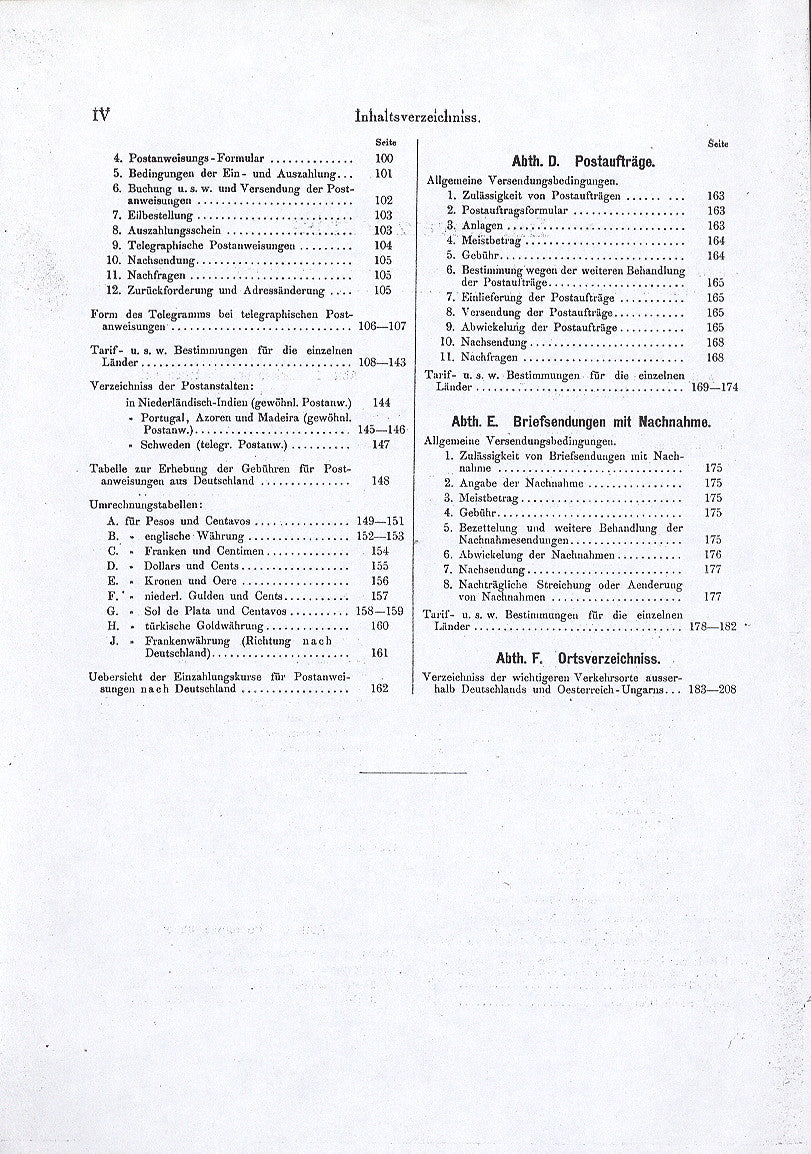 Briefposttarif, Berlin 1901, hier als broschierte KOPIE, 208 S., e ...