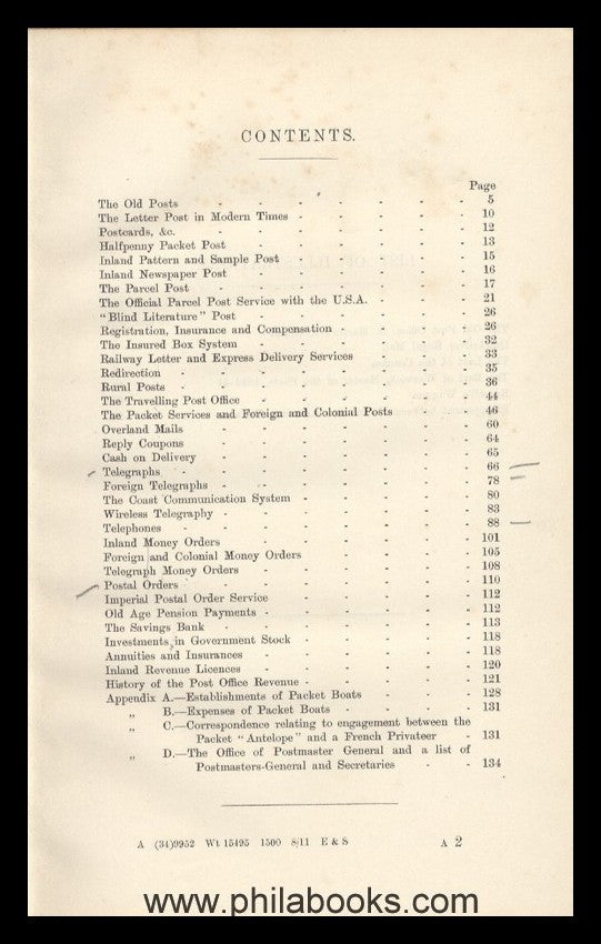 The Post Office, An Historical Summary, Published by order of the  ...