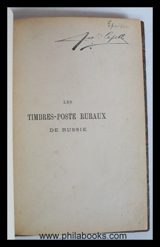 Koprowski, S., Timbre-Poste Ruraux de Russie, Bruxelles, J.-B. Moe ...