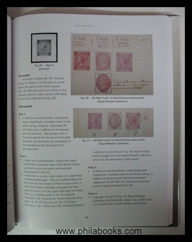 Galland/Louis, Great Britain Surface Printed Postage Stamps 1855 - ...