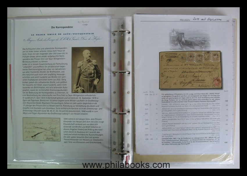 Old Germany, working documents of a knowledgeable collector from...