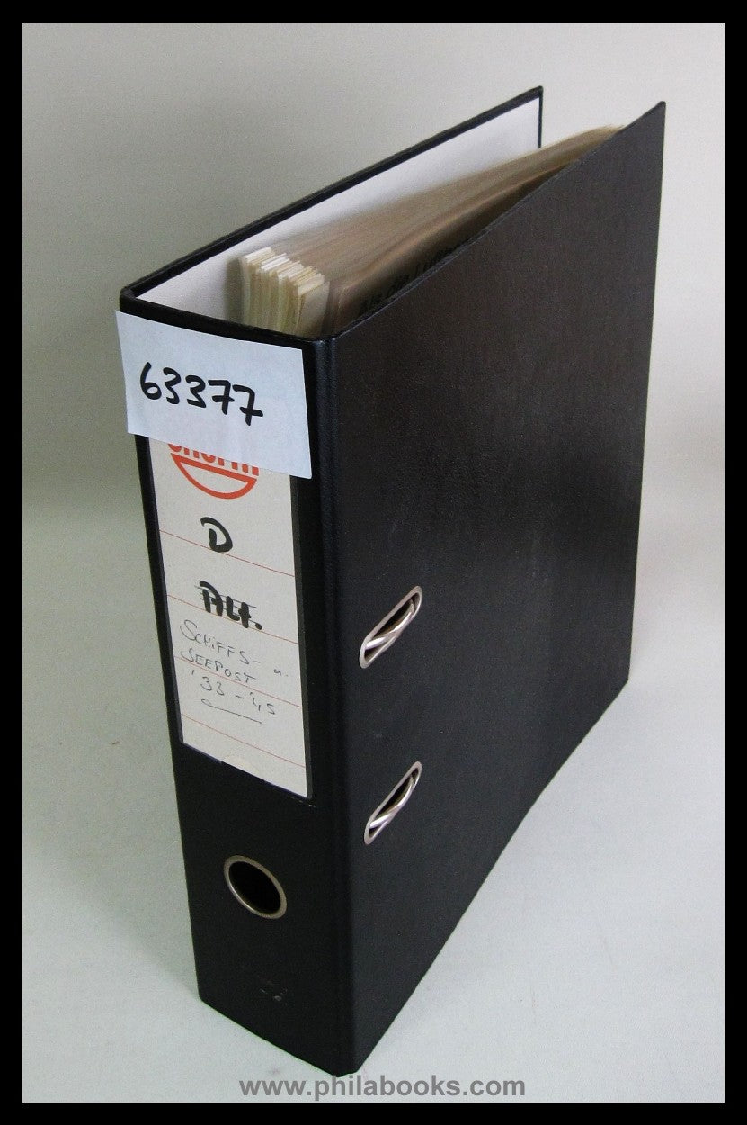 German ship and sea mail 1933-45, Leitz folder with articles from...