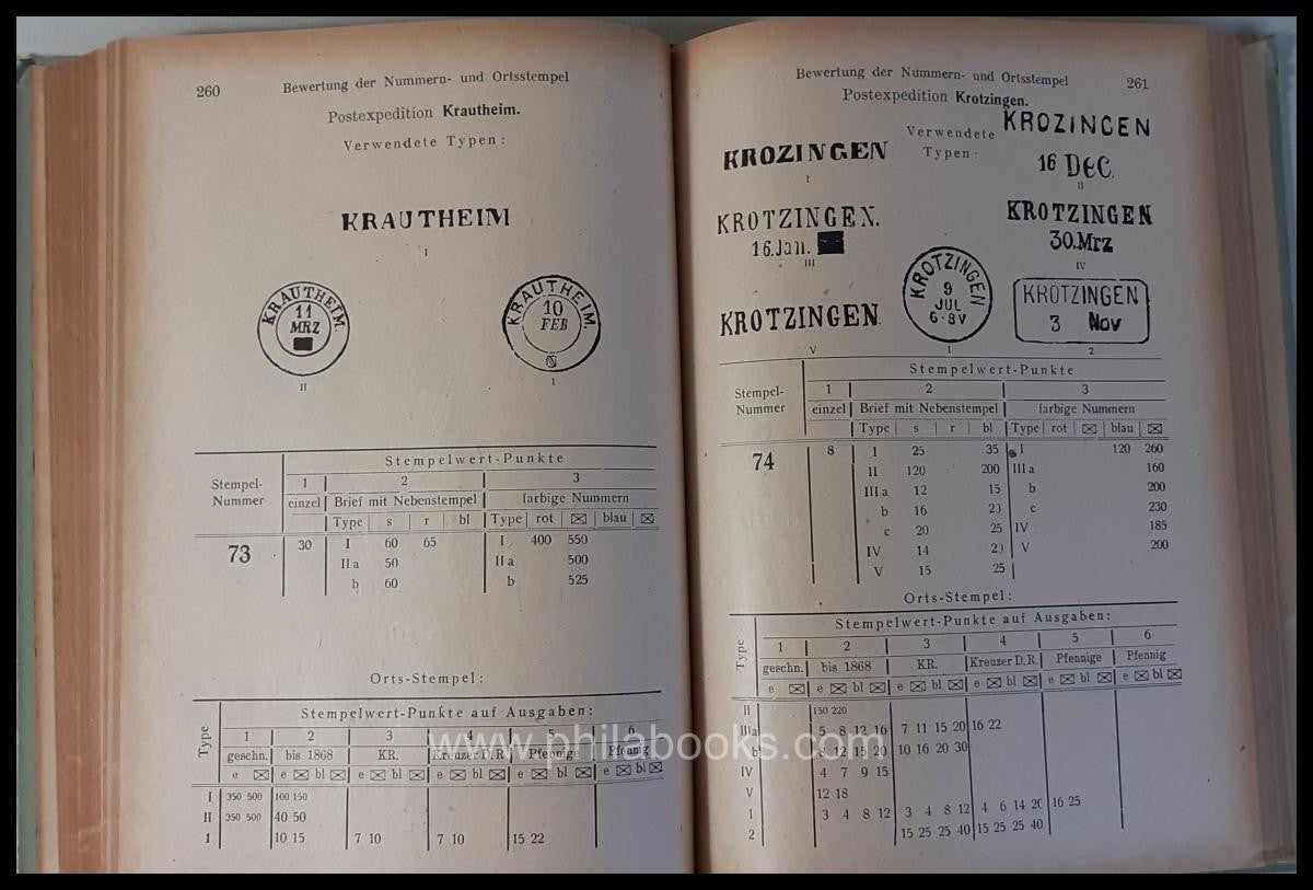 Simon, S., Baden Handbook complete in 2 parts, 1st part Pre-Philatelic ...