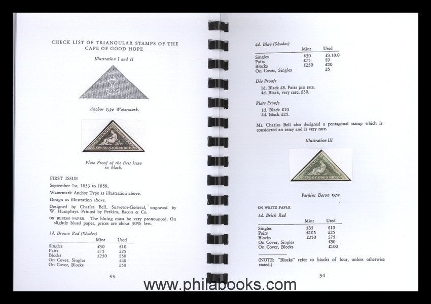 Rosenthal, E., The Cape of Good Hope Triangular Stamps and its Sto ...
