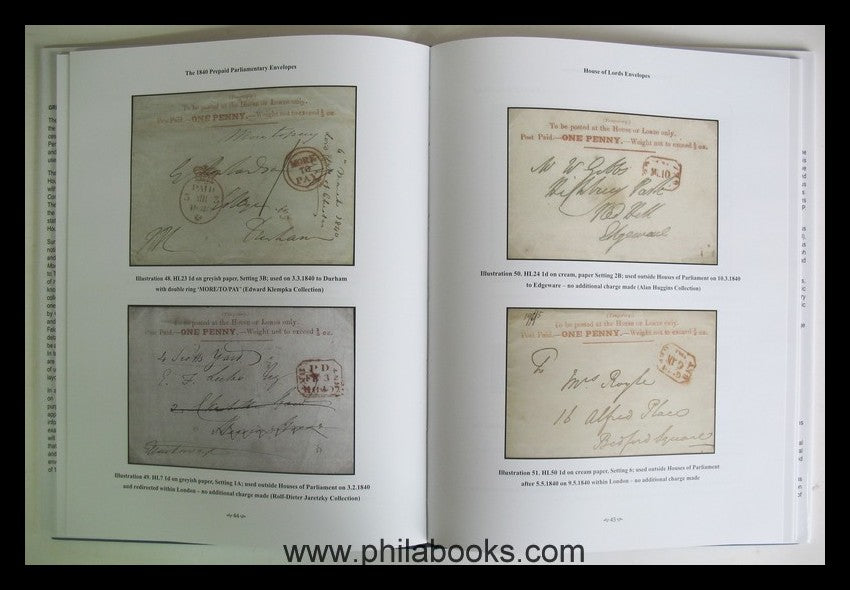 Huggins, A./ Klempka, E., Great Britain: The 1840 Prepaid Parliame ...