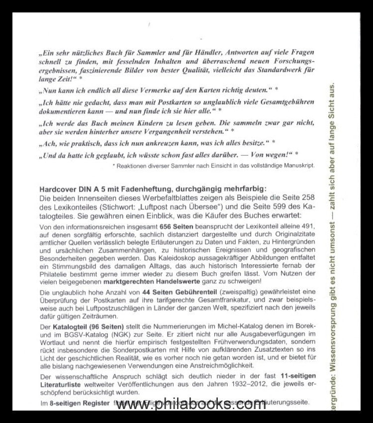 Frech, H., Philatelic-historical postal stationery handbook of the 'D...