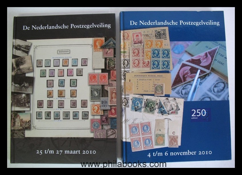 De Nederlandsche Postzegelveiling, hier 7 Hardcover-Kataloge aus d ...