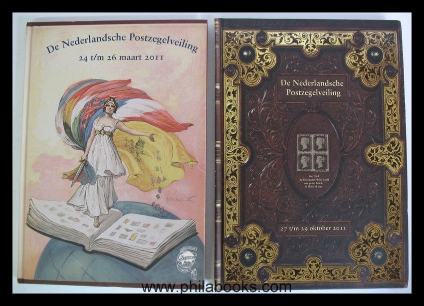 De Nederlandsche Postzegelveiling, hier 7 Hardcover-Kataloge aus d ...