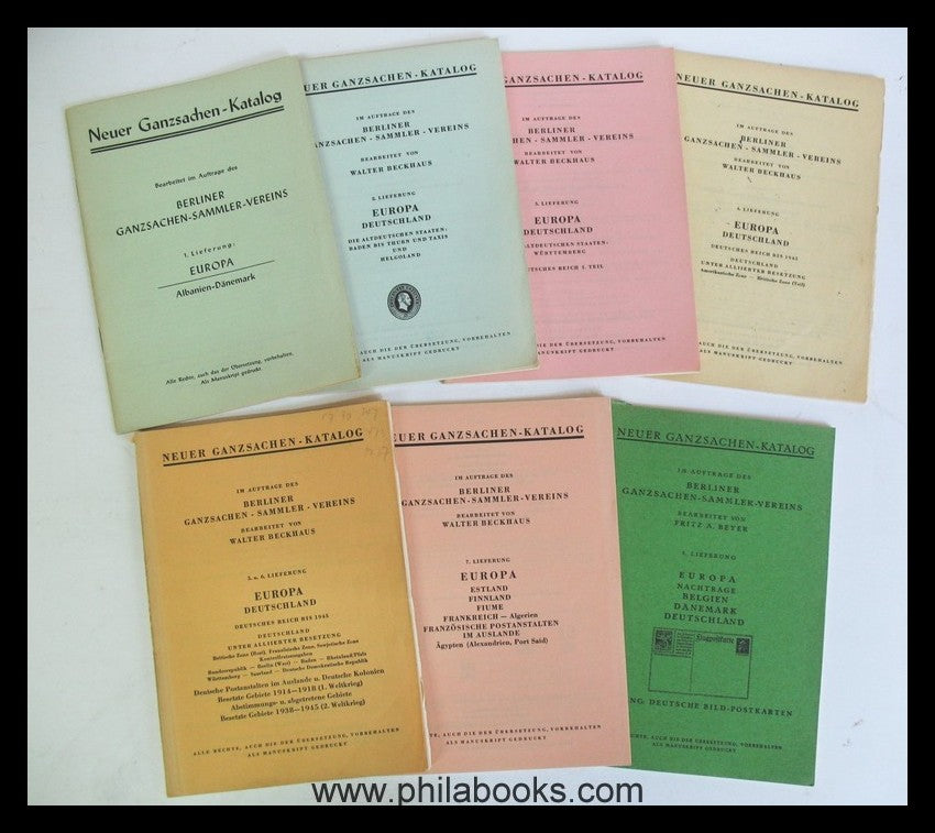 Berlin Postal Stationery Collectors Association, New Postal Stationery Catalog, Fo ...
